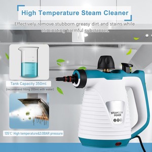 <span class=keywords><strong>Nettoyeur</strong></span> <span class=keywords><strong>vapeur</strong></span> pressurisé portatif <span class=keywords><strong>Pro</strong></span> 2026, 105 ° Machine haute température avec 9 accessoires, nettoyage sans produits chimiques pour la cuisine - Product Image 2