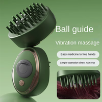 Appareil de massage électrique personnalisé pour le cuir chevelu et applicateur d'huile capillaire Appareil de massage intelligent pour le cuir chevelu avec distributeur Brosse de massage pour la pousse des cheveux