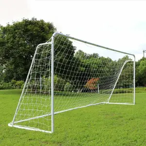 工厂销售全尺寸运动训练耐磨足球金属柱便携式足球球门