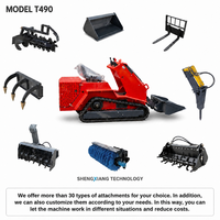 Harga Terbaik Compact Skid Steer Loader T490 Diesel Euro 5 Emission dengan Quick Attach Bucket Dijual di Alibaba International