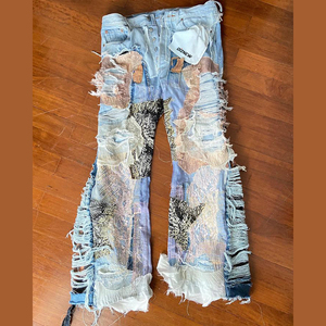 Diznew Thiế<span class=keywords><strong>t</strong></span> kế thời trang <span class=keywords><strong>d</strong></span>ạo phố ripped vá catwhiskers jeans người đàn ông hiện đại <span class=keywords><strong>c</strong></span>ủ<span class=keywords><strong>a</strong></span> Mỹ ăn xin phong <span class=keywords><strong>c</strong></span>ách chắp vá Loe Quần nhà sản xuấ<span class=keywords><strong>t</strong></span> - Product Image 4