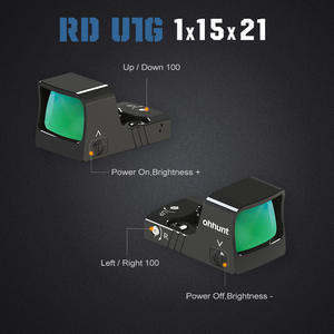 Mira Telescópica Ohhunt Optics 1000Gs Resistente a Impactos con Activación por Movimiento, Punto Verde, 10 Niveles de Brillo, Mira Reflex Táctica - Product Image 6