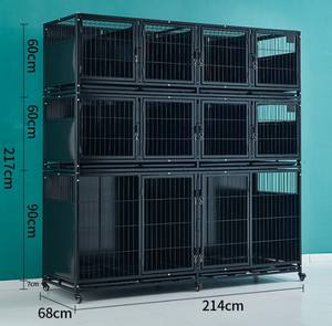 Büyük orta ve küçük köpekler için ağır büyük alan evcil hayvan kafesi köpek üreme kafesi izolasyon köpek kafesi - Product Image 2