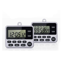 Timer Digital 4 Saluran dengan Alarm untuk Dapur, Laboratorium, dan Ruang Kelas - Harga Pabrik