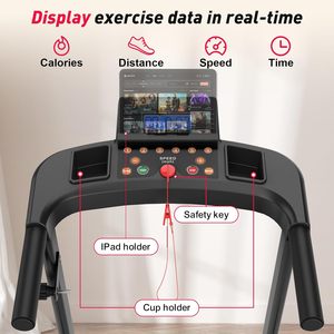 2.5HP mạnh mẽ im lặng động cơ chạy máy cao cấp đa chức năng có thể gập lại Máy chạy bộ 3 chế độ đi bộ Pad - Product Image 4