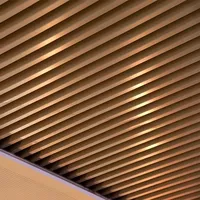 Plafond suspendu en métal de haute qualité en alliage d'aluminium ignifuge et isolant thermiquement pour usage commercial