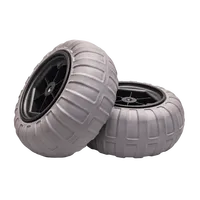 Roues de plage en polyuréthane PVC de haute qualité 16 "pneus de ballon pneumatiques à capacité de charge élevée pour chariot de Kayak et chaise de plage