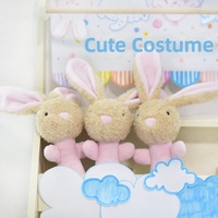 Juguete de Peluche para Perro con Sonido, Conejo y Elefante, Sonido BB, Compañero para Cachorros, Limpieza de Dientes Interactiva, 2 Diseños, 30g