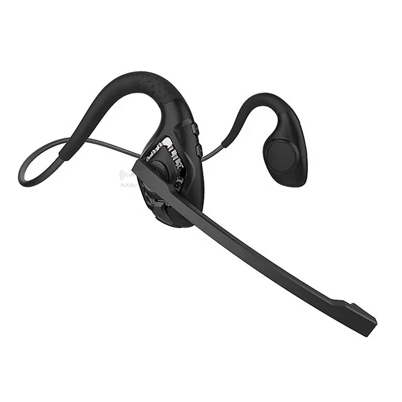 Air Bone Conduction Headphones with Microphone Wireless Bluetooth Headset Open-Ear for Conference Online Teaching Learning