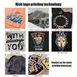 T-shirt vierge épais 300 g/m² en coton 100 % avec logo personnalisé DTG, épaules tombantes, style streetwear, pour impression graphique - Product Image 3