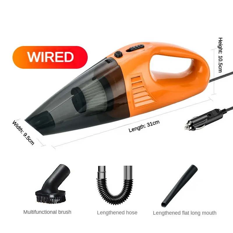 In Stock high pressure Wireless portable Handheld Auto rechargeable Super Strong Suction Car steam cleaner Vacuum Cleaner
