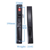 Accessoires en aluminium entièrement personnalisables, serrures de fenêtre en métal, serrures pour portes et fenêtres coulissantes