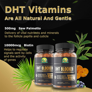 Натуральные средства от выпадения волос для женщин и мужчин: жевательные конфеты-блокаторы DHT для стимуляции роста волос - Product Image 4