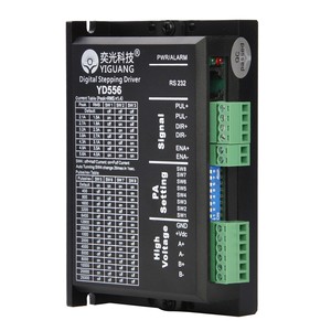 Driver per Motore Passo-Passo Y.G NEMA 23 a <span class=keywords><strong>2</strong></span> Fasi di Alta Qualità, YD556, Tensione di Alimentazione 20V-50V, Corrente di Uscita 1.0-5.6A, Impulso - Product Image 3