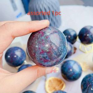 Piedra de Cristal Natural de Rubí en Esfera de Cianita de Alta Calidad al por Mayor, Estilo Bohemio, para Decoración del Hogar Única y Regalos Navideños - Product Image 5