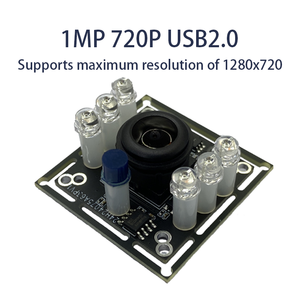 1MP 720P 60fps โมดูลกล้อง USB 850 นาโนเมตร IR LED การมองเห็นได้ในเวลากลางคืน 1/4 นิ้วเซ็นเซอร์ซีมอส OTG ปลั๊กแอนด์เพลย์การจดจำใบหน้าการควบคุมการเข้าถึง - Product Image 2