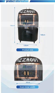 Four à pizza noir de grande taille pour la maison, appareil de cuisine, équipement de restaurant, extérieur, Italie, Afrique du Sud, Abyl-epr650, usage domestique - Product Image 3