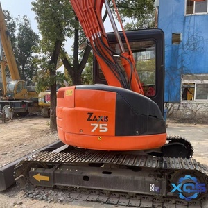 รถขุดตีนตะขาบฮิตาชิ ZX75 มือสอง ขนาด 7.5 ตัน พร้อมเครื่องยนต์ อีซูซุ เกียร์ ปั๊ม PLC และลูกปืน - ราคาถูก - Product Image 5