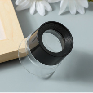 แว่นขยายแบบมือถือ 10x เลนส์แก้ว 50 มม. พร้อมฝาปิดและสายคล้องแบบพกพาแว่นขยายอ่านหนังสือเครื่องประดับรุ่น 17136 - Product Image 1