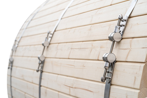 Sauna <span class=keywords><strong>en</strong></span> baril de cèdre extérieur propre avec chauffage Sauna extérieur 6 personnes personnalisation du <span class=keywords><strong>bois</strong></span> haut-parleurs étanches pour salle de Sauna - Product Image 6