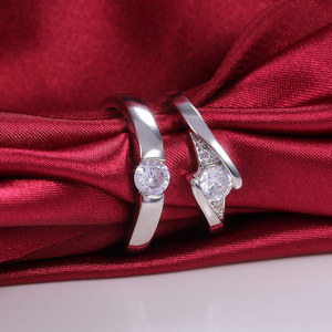 Elegant <b>Open</b> <b>Ring</b> For Women Sparkling Inlaid Design Minimalist Fashion Jewelry - Product Image 2
