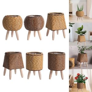 Support <span class=keywords><strong>de</strong></span> plante sur pied en rotin tressé, <span class=keywords><strong>pot</strong></span> <span class=keywords><strong>de</strong></span> <span class=keywords><strong>fleurs</strong></span> avec pieds, <span class=keywords><strong>pot</strong></span> <span class=keywords><strong>de</strong></span> <span class=keywords><strong>fleurs</strong></span> pour appartement, salon, boule, brun clair - Product Image 6