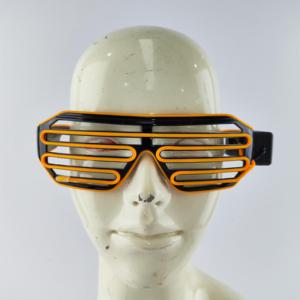 Thời trang màn trập kính cho trang phục Rave nhựa <span class=keywords><strong>LED</strong></span> Kính El dây Neon Đảng sáng ánh sáng thẩm mỹ Kính mát - Product Image 3