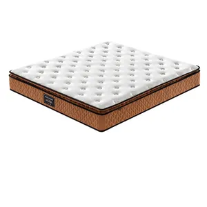 皇家舒适高品质乳胶7区口袋弹簧野餐床垫样品热酒店床床垫
