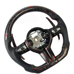 Volant en fibre de carbone forgé personnalisé en usine pour <span class=keywords><strong>BMW</strong></span> F30 F10 M5 F90 F20 X5 E70 X6 E71 E46 M3 E39 E60 E92 M4 F36 F32 - Product Image 2
