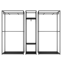 Étagère de sol moderne pour vêtements, présentoir mural métallique pour supermarché et boutique