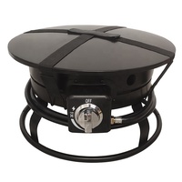 Foyer au gaz propane portable d'extérieur en acier inoxydable avec logo personnalisé et allumage automatique