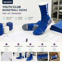 Chaussettes de sport de basketball pour jeunes, pour la vente au détail, avec développement d'emballage de vente au détail