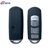 Clés de véhicule de haute qualité en gros d'usine, coque de clé télécommande à 3/4 boutons pour clés de voiture M-azda