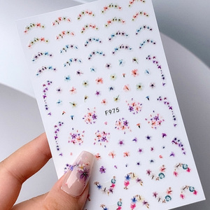 TSZS 3D été fleur ongles autocollants <span class=keywords><strong>manucure</strong></span> enveloppes <span class=keywords><strong>marguerite</strong></span> étoile autocollant pour Nail Art décoration concepteurs bricolage Gel ongles autocollants - Product Image 1