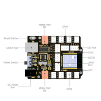 Kit robotique STEM Weeemake DIY, robot télécommandé Green World ESP32 pour l'apprentissage du Python, planches éducatives pour les créateurs