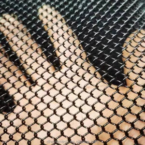 Rideau en maille métallique finition cuivre, <span class=keywords><strong>fil</strong></span> tissé pour la décoration intérieure, draperie métallique décorative antique pour bar - Product Image 3