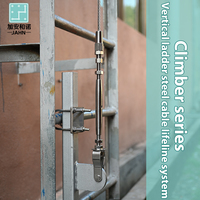 Système de ligne de vie verticale par câble, protection antichute fixe par échelle pour l'entretien des tours d'éoliennes