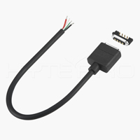 Cable Conector Magnético HYTEPRO M589 de 4 Pines, Cable Desnudo con Extremo Abierto, Carga y Transferencia de Datos para el Sector Médico y Electrónica