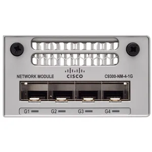 C9300-NM-4G segel baru Module 9300 modul jaringan 4 x 1GE, cadangan modul jaringan baru tersegel dengan harga terbaik