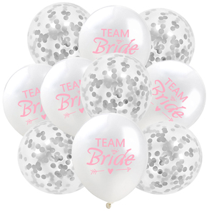 10 Globos de Látex Color Oro Rosa de 12 Pulgadas con Confeti para Despedida de Soltera, Decoración para Fiesta de Despedida de Soltera, Artículos para Despedida de Soltera - Product Image 2