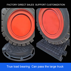 Zhenhan D400 của nhà sản xuất cung cấp trực tiếp en124 Tiêu chuẩn chống rơi dễ uốn sắt manhole bìa đen bitum sơn cho - Product Image 4