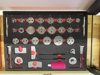 Ensemble d'outils en fer de 36 pièces Réparation automobile Jauge de frein durable Haute qualité Poignée gauche droite Poussoir de piston Fonctionnement manuel OEM pris en charge