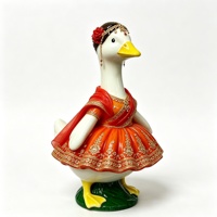 MSYO Goose Clothes Kleid aus Polyester mit klassischem Print-Design für Geburtstag, Weihnachten, Halloween, Heimkleidung