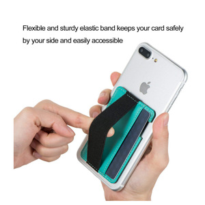 Funda trasera para teléfono de cuero PU personalizada con tarjetero, tarjetero horizontal, accesorios para teléfono móvil, adhesivo 3M para teléfono - Product Image 3