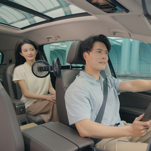 Ventilateur de voiture électrique universel Pluska G14 3000mAh avec double tête de refroidissement pour le siège arrière de la voiture - Product Image 4