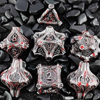 Set Dadu Polihedral Antik Premium untuk Permainan Meja DND, Cocok untuk Pemain RPG