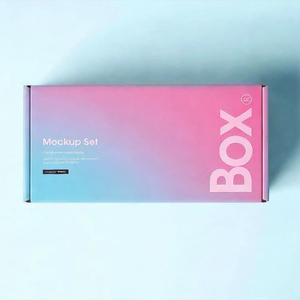 Caja de Regalo de Cartón Corrugado Personalizable con Muestra Gratuita ECO, Impresa con Serigrafía para Ropa y Empaque de Tienda - Product Image 1