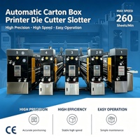 Machine d'impression de cartons économique de type 1428, imprimante flexographique 3 couleurs à encre aqueuse, découpeuse-creuseuse, commande informatisée