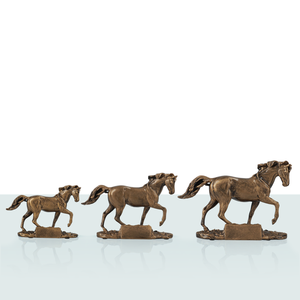 Trofeo in Resina Cavalli Serie (3 Dimensioni) - Product Image 1
