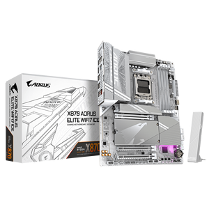 Nueva Placa Base GIGABYTE X870 <span class=keywords><strong>AORUS</strong></span> ELITE WIFI7 ICE <span class=keywords><strong>AM5</strong></span> Compatible con CPU R 9000/8000/7000 DDR5 256GB para Juegos de PC de Escritorio - Product Image 1